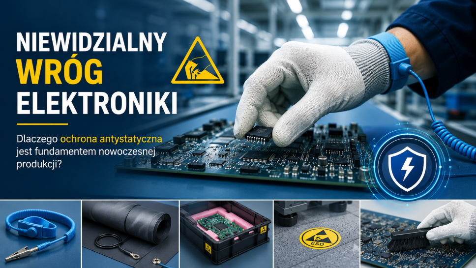 Niewidzialny wróg elektroniki. Dlaczego ochrona antystatyczna jest fundamentem nowoczesnej produkcji?
