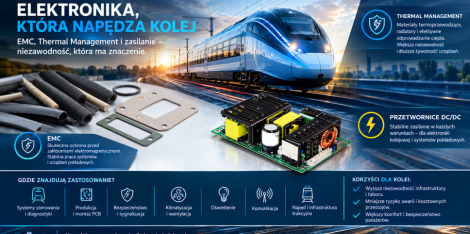 Kolej przyszłości zaczyna się od elektroniki. Dlaczego EMC, Thermal Management i zasilanie są dziś tak ważne dla transportu szynowego?